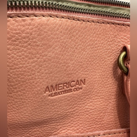 American Leather Co. Carrie Dome Satchel Handbag Purse “Desert Rose” Color